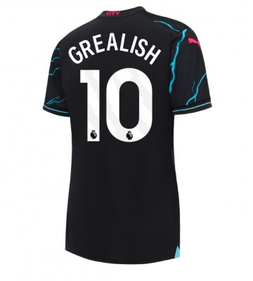 Manchester City Jack Grealish #10 Tredjedrakt Kvinner 2023-24 Kortermet